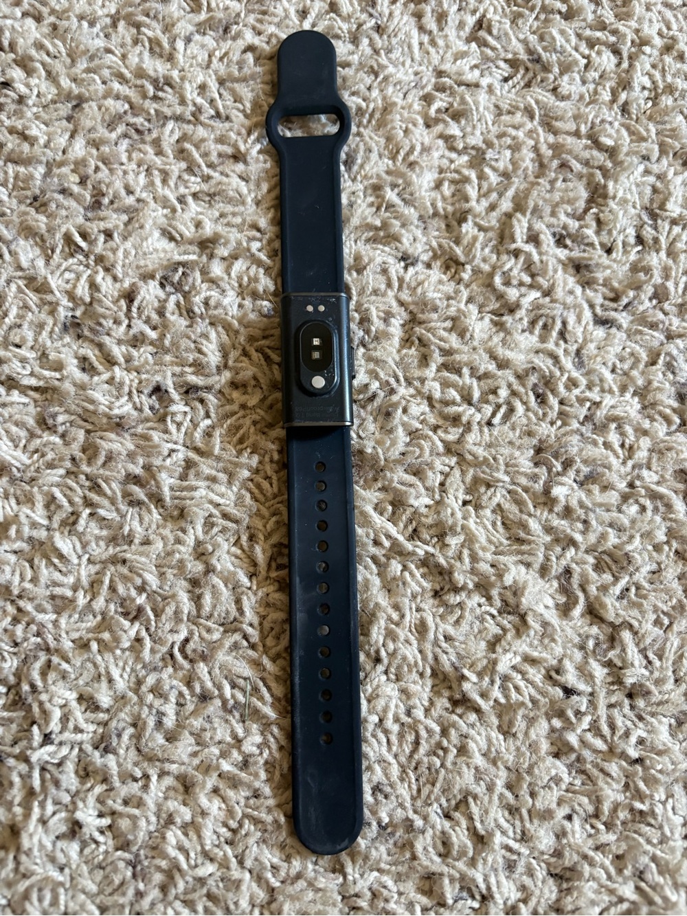 Hume Black Silicone Watch Strap with Branded Clasp - Picture 2 of 3